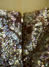 Vintage 1960s Bronze Valentina Sequin Dress