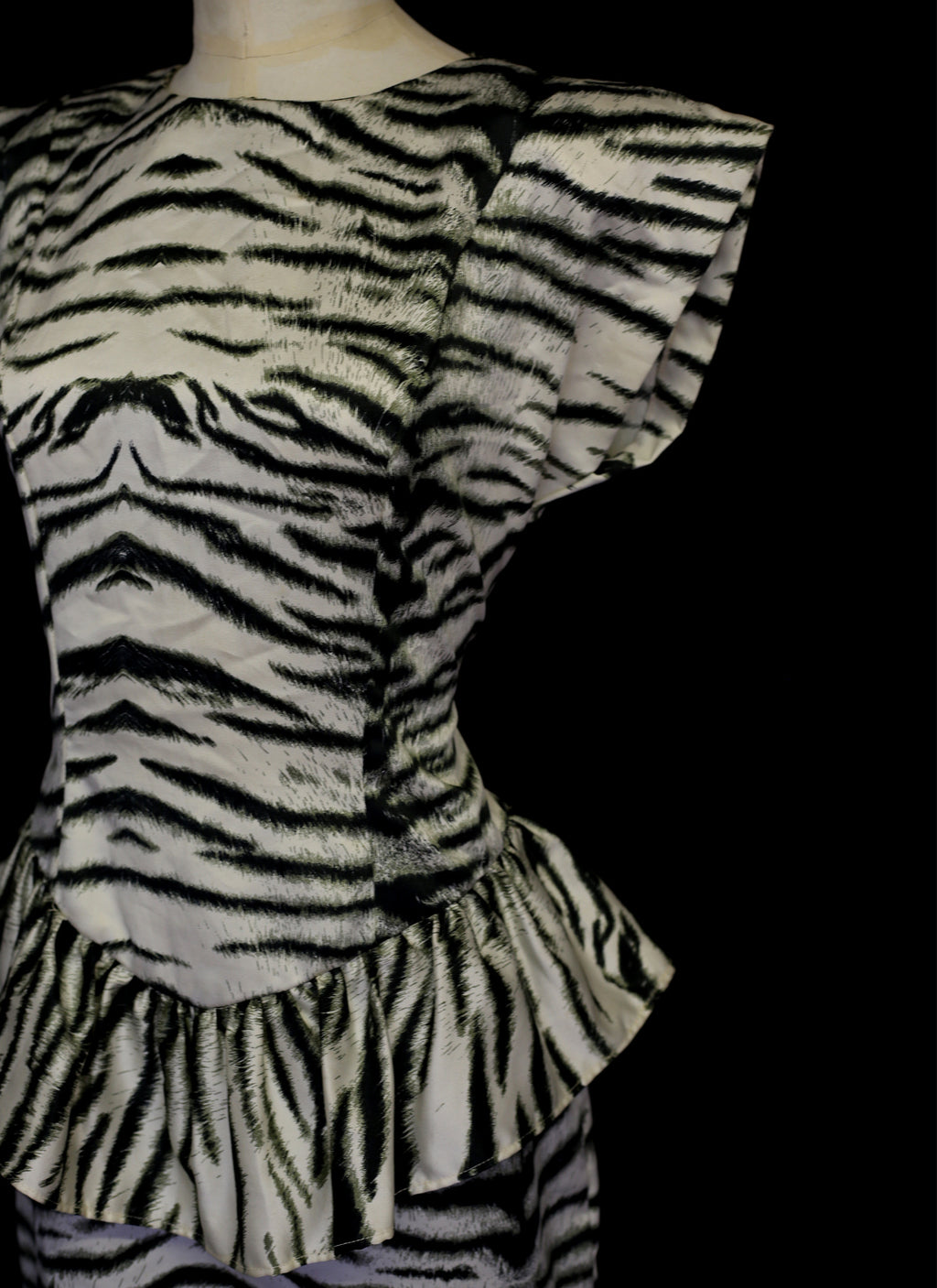 Vintage 1980s Tiger Dress