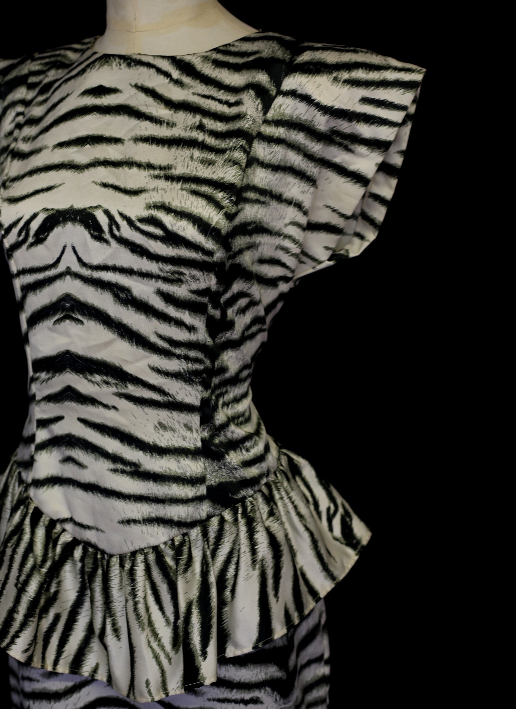 Vintage 1980s Tiger Dress