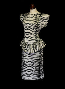 Vintage 1980s Tiger Dress