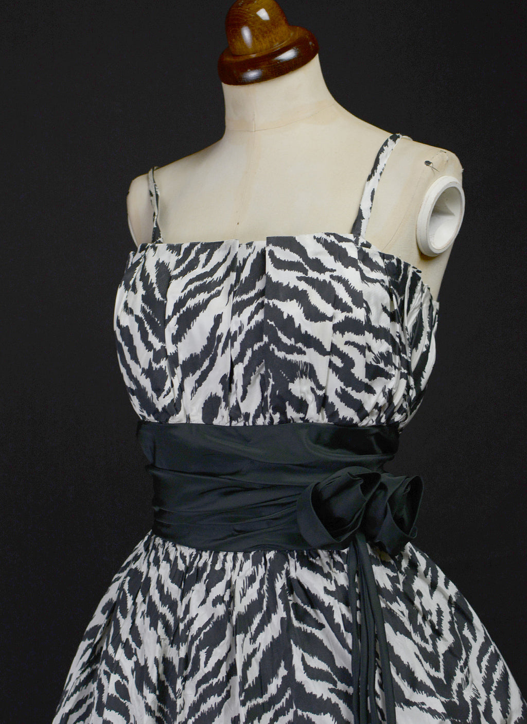 Vintage 1980s Tiger Print Cocktail Dress