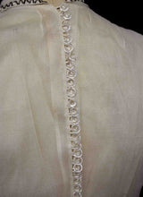 Vintage 1930s Silk Tulle Beaded Dress