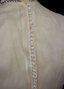 Vintage 1930s Silk Tulle Beaded Dress