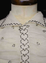 Vintage 1930s Silk Tulle Beaded Dress