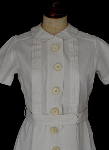 Vintage 1930s White Tennis Dress