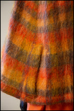 orange plaid mohair