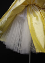 Buttercup Yellow Silk Girls Flower Girl Dress