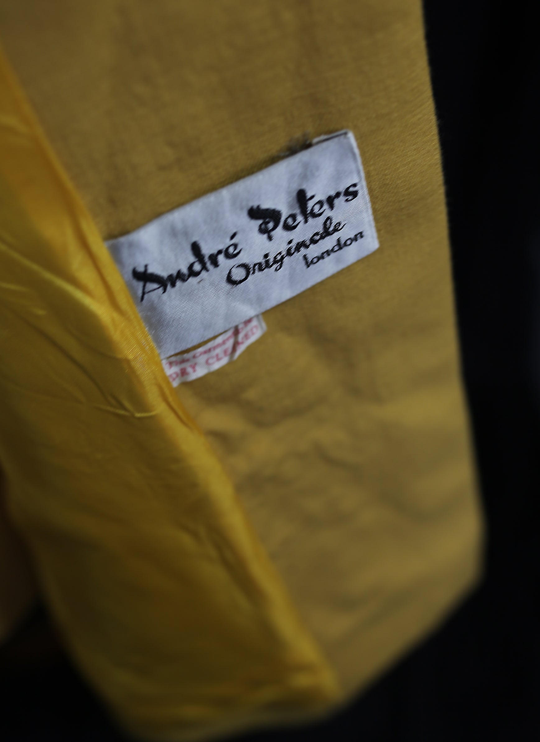 Vintage 1960s Yellow Wool Dress Suit