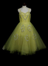 Vintage 1950s Yellow Sequin Tulle Cocktail Dress
